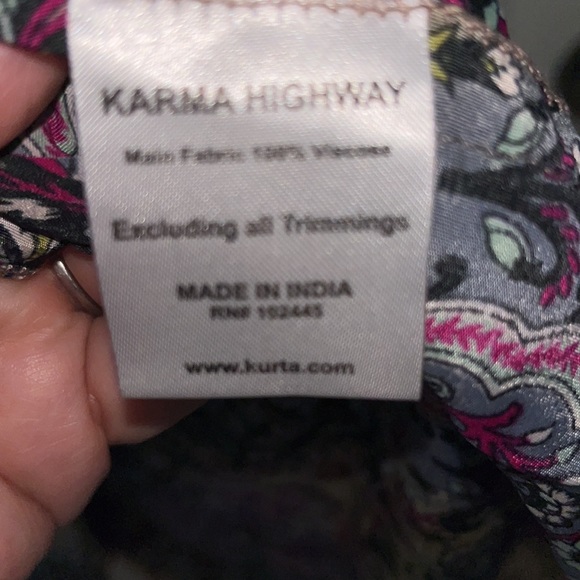 Mid length Bohemian Style Dress. NWT - Picture 3 of 4